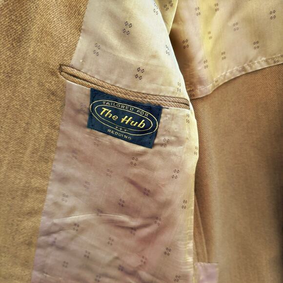 1960s Yellow Wool Sport Coat 38R Union ACWA Vintage Jacket The Hub USA 2 Button - Picture 8 of 10